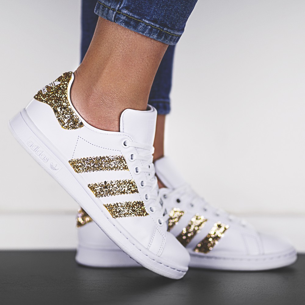 stan smith 21k magic adidas sneakers personalizzate glitter da dressed