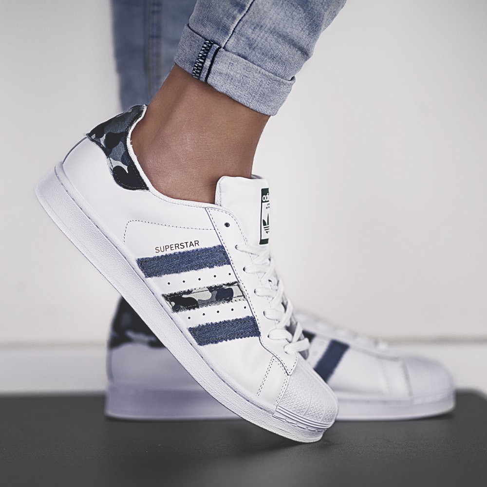 superstar run to the hills adidas sneakers personalizzate camouflage da dressed