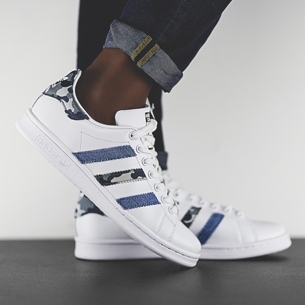 stan smith brave heart adidas sneakers personalizzate jeans camouflage da dressed