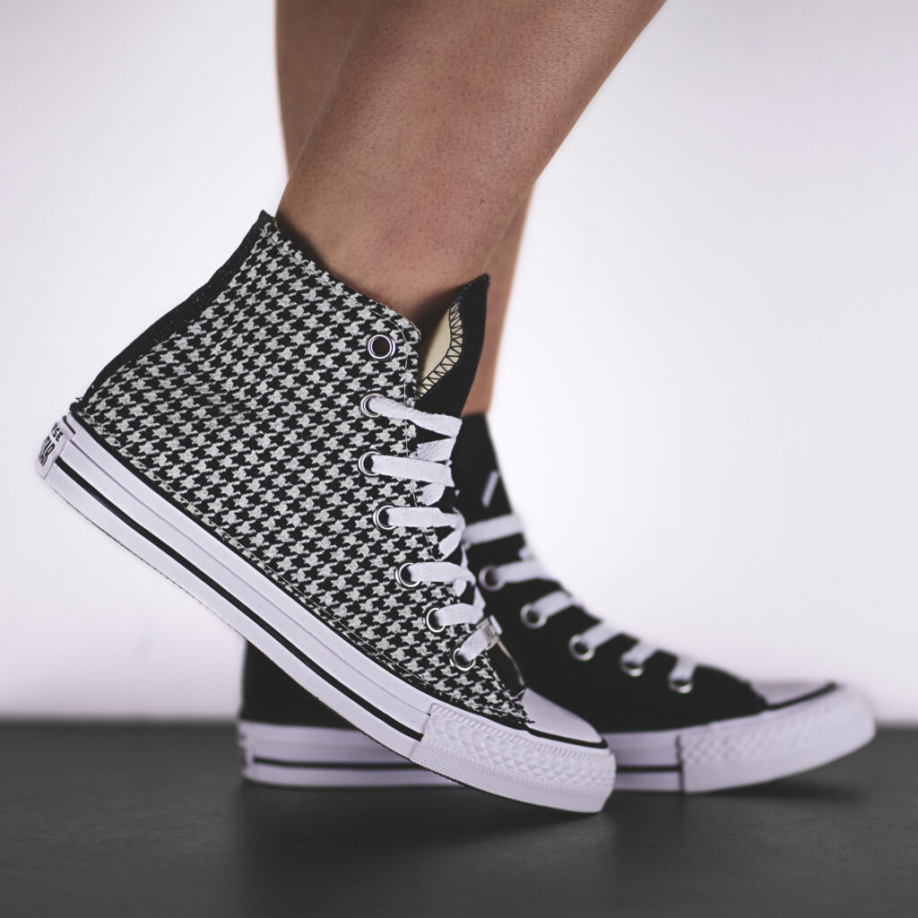 converse skin allstar sneakers personalizzate tessuto da dressed