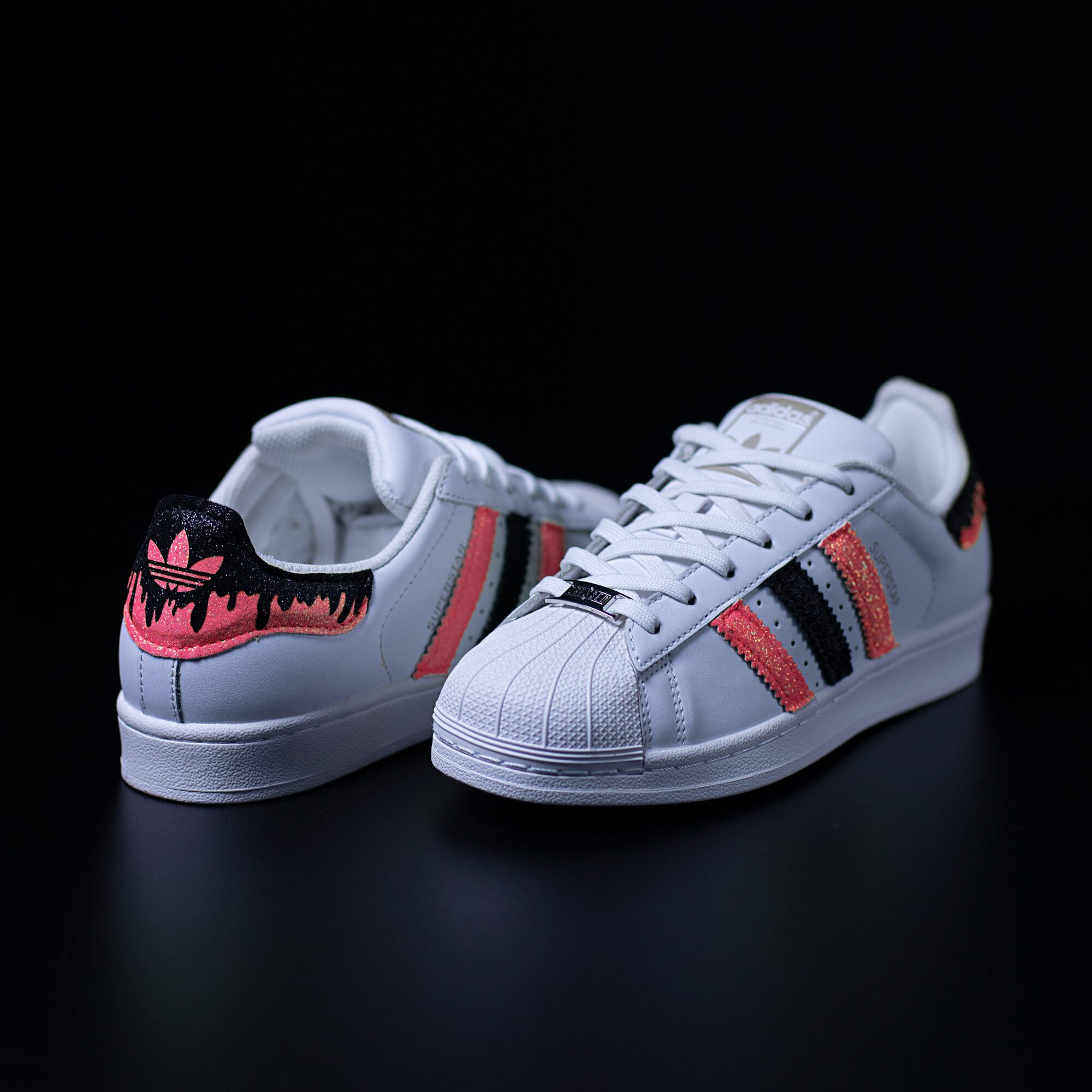 superstar-napalm-girls superstar napalm girls adidas sneakers personalizzate glitter da dressed