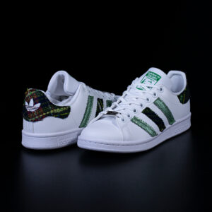 stan smith celestial adidas sneakers personalizzate tessuto verde da dressed
